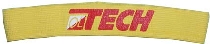 Oltech sweatband yellow with red logo