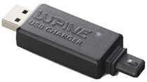 Lupine USB charger for battery