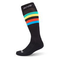 Nvii O-socks, black/rainbow