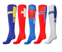 Bagheera O-socks Flag compression, red/white