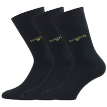 Avignon Merinowoll socks, black (3-pcs)