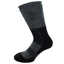 Avignon Merinowoll socks, grey/black