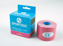 Sportdoc kinesiologi 5m*50mm rosa