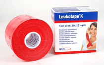 Leukotape Kinesiology Tape röd 5m * 5 cm