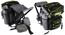 Oltech stolryggsäck 1030 svart/limegrön/grå