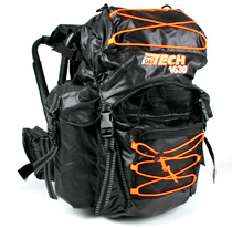Oltech stolryggsäck 1630 svart/orange 30 liter