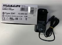 LedX/Mascot laddare 11,1 volt 1,2 A