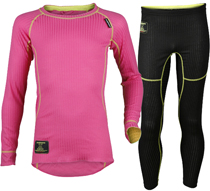 Bagheera byxa+tröja 13 rosa/svart JR